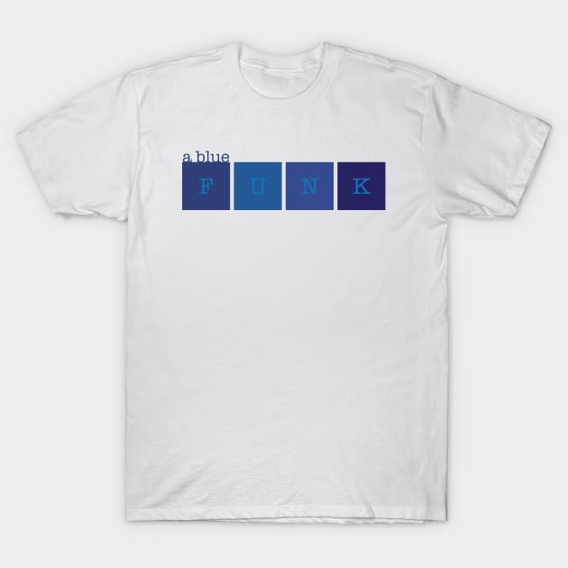 A blue funk T-Shirt by HelenDBVickers